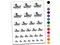Western Wagon Cowboy Horses Oregon Trail Temporary Tattoo Water Resistant Fake Body Art Set Collection